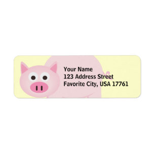 Petits étiquettes de adresse porcins