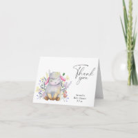 Petits moutons - Carte de remerciements