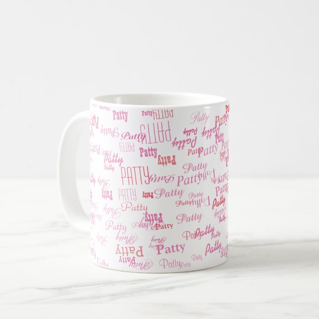 petits noms roses typographie tasse pour elle (Devant gauche)