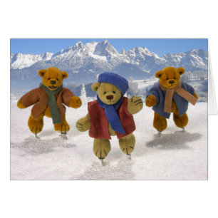 Petits ours de patinage