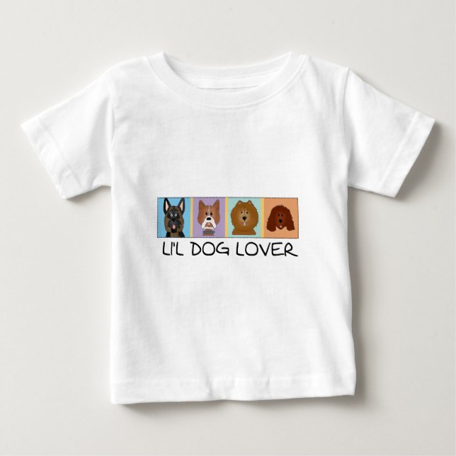 Petits T-shirts et cadeaux d'amoureux des chiens (Devant)