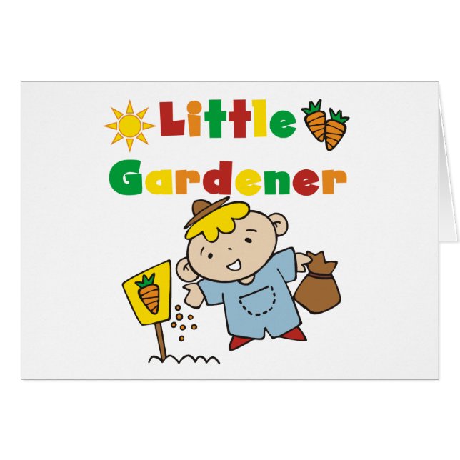 Petits T-shirts et cadeaux de jardinier de garçon (Devant horizontal)