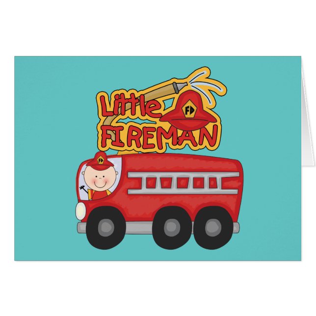 Petits T-shirts et cadeaux de pompier de moteur (Devant horizontal)