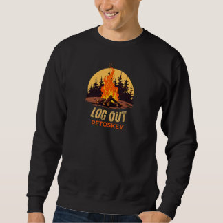 Petoskey Michigan Lagerfeuer Sweatshirt
