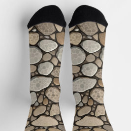 Petoskey Stone Abstrakt Socken