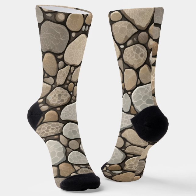Petoskey Stone Abstrakt Socken (Gewinkelt)