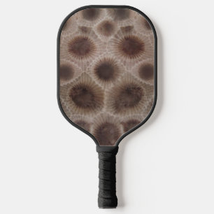 Petoskey Stone Michigan Fossilienmuster Pickleball Schläger