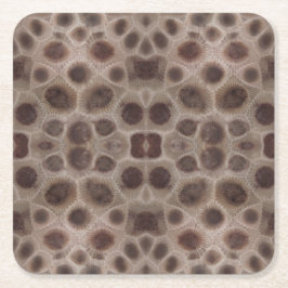 Petoskey Stone michigan Staat steinfossil Rechteckiger Pappuntersetzer