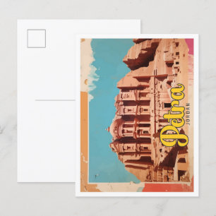 Petra Jordan Pop Art Reiseillustration Postkarte