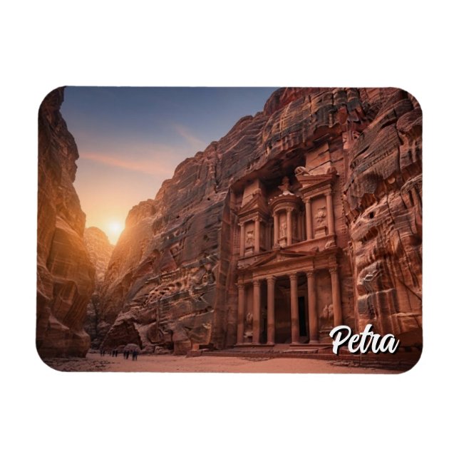 Petra Jordan Reise Magnet (Horizontal)
