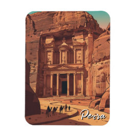 Petra Jordan Reise Magnet