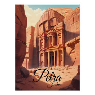 Petra Jordan Reiseplakat Poster