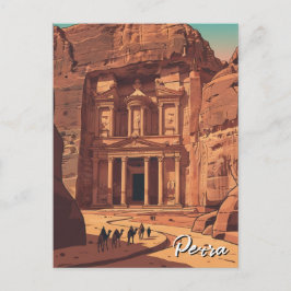 Petra Jordan Travel Postkarte