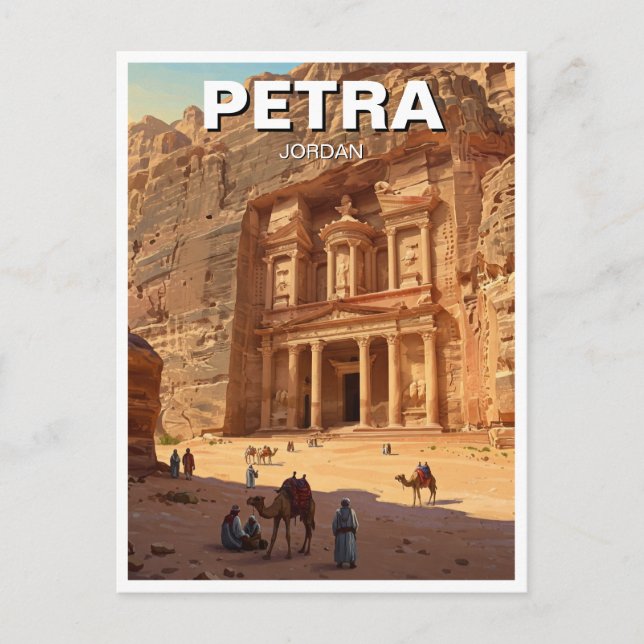 Petra Jordan Travel Postkarte (Vorderseite)