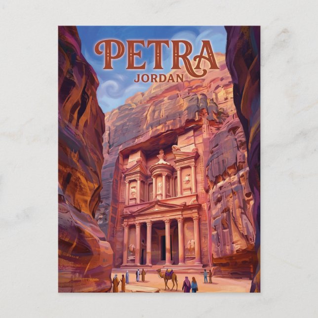 Petra Jordanien Postkarte (Vorderseite)
