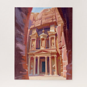 Petra Jordanien Reise Malerei Kunst