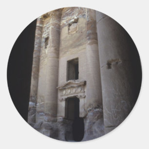 Petra, Jordanien. Runder Aufkleber