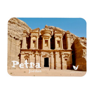 Petra Kloster in Jordanien Magnet von Velvet Escap
