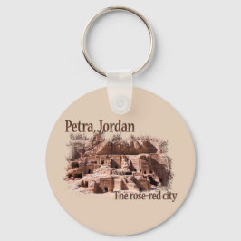 Petra: Rose Rote Stadt Schlüsselanhänger
