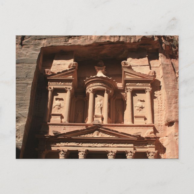 Petra-Treasury-Felsen Postkarte (Vorderseite)