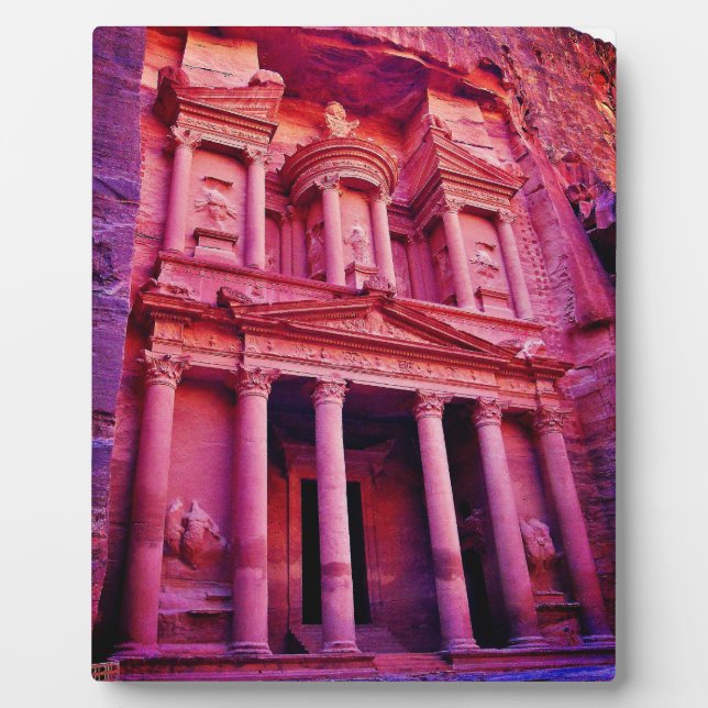 Petra Treasury Fotoplatte (Vorderseite)