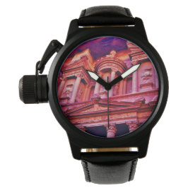 Petra Treasury Gebäude Wrist Watch Armbanduhr