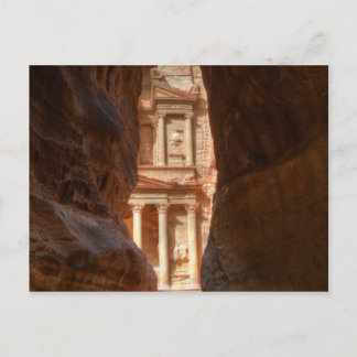Petra Treasury offen Postkarte