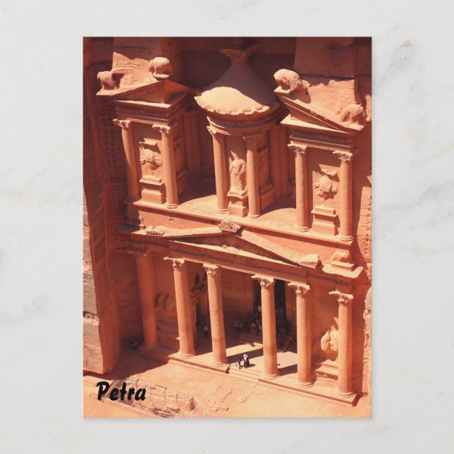 Petra Treasury Postkarte (Vorderseite)