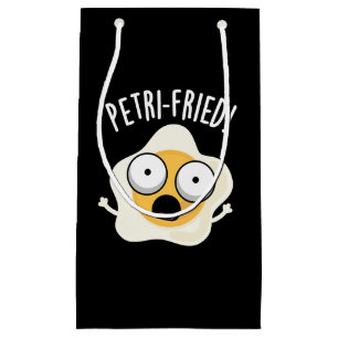 Petri-fried Funny Fried Egg Pun Dark BG Kleine Geschenktüte