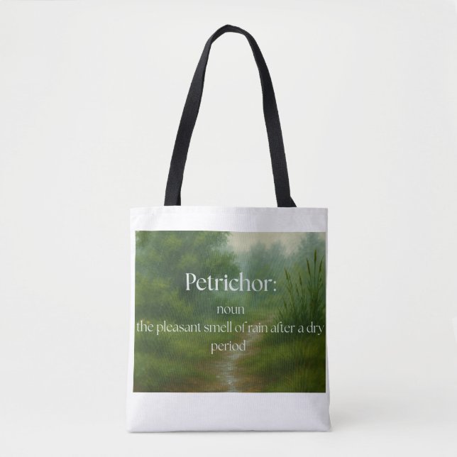 Petrichor: Geruch des Regens Tasche (Vorderseite)