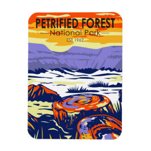 Petrified Forest National Park Arizona Vintag Magnet