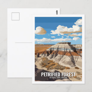 Petrified National Park Arizona USA Postkarte