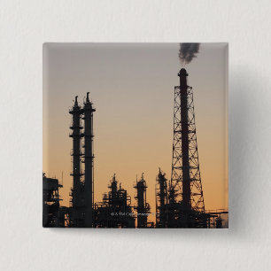 Petrochemische Pflanze Button