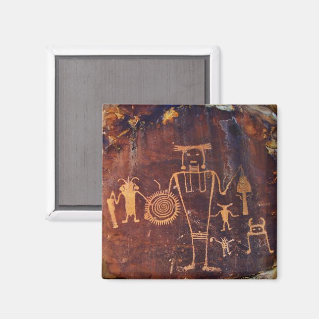 Petroglyph Dinosaur Nationaldenkmal Magnet (Vorderseite/Rückseite)