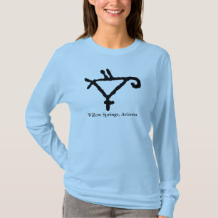 Petroglyph eines stilisierten Papagei T-Shirt