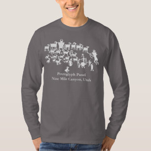 Petroglyph Panel Der große T - Shirt der Jagd