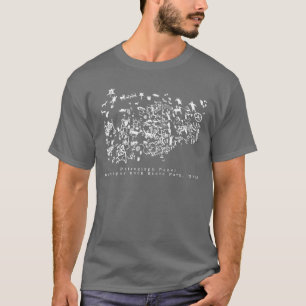 Petroglyph Panel Newspaper Rock Staat Park, Utah T-Shirt