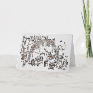 Petroglyph Panel - Rochester Creek, Utah Card Karte