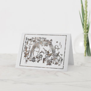 Petroglyph Panel - Rochester Creek, Utah Card Karte