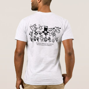 Petroglyph-Sammelköpfe und -Masken T-Shirt