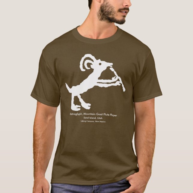 Petroglyph, T - Shirt der Bergziege (Vorderseite)