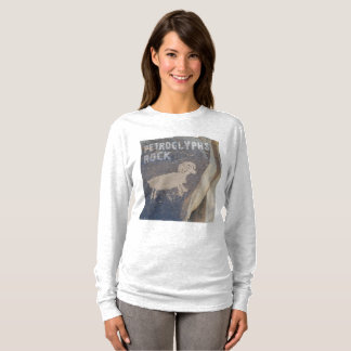 Petroglyphe-Felsen für Geologen und T-Shirt