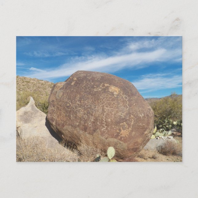 Petroglyphen Postkarte (Vorderseite)