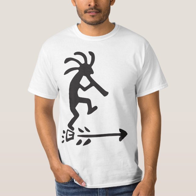 Petroglyphs-Silhouette Kokopelli T - Shirt (Vorderseite)