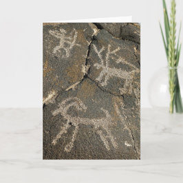 Petroglypische Notecard Karte