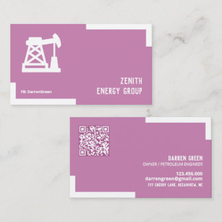 Pétrole et gaz Carte de visite QR