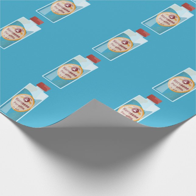 Petroleumflasche Paraffin Geschenkpapier (Ecke)