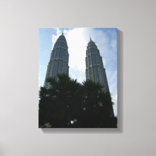 Petronas-Türme Strauch Leinwand