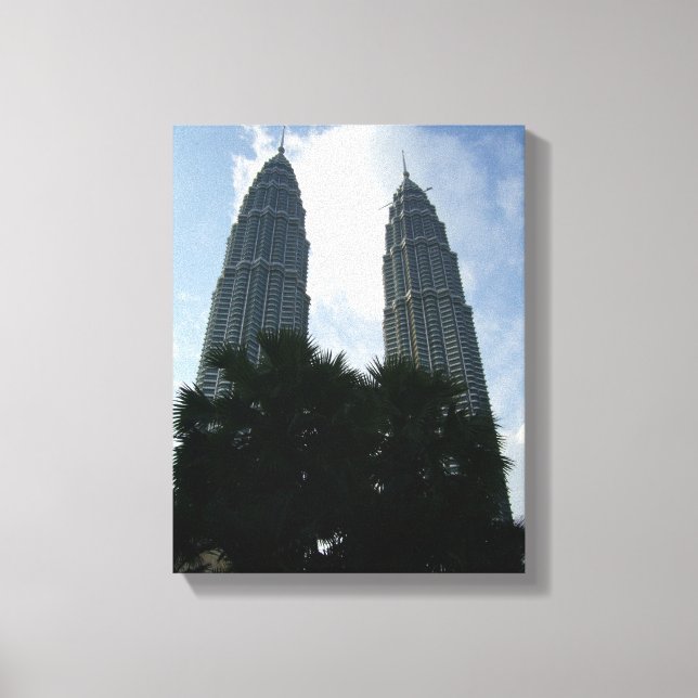 Petronas Türme Strauß Leinwand (Vorderseite)