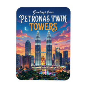 Petronas Twin Towers Malaysia Magnet